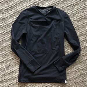Lalablu Black Long Sleeve Dad Baby Shirt Sz m medium